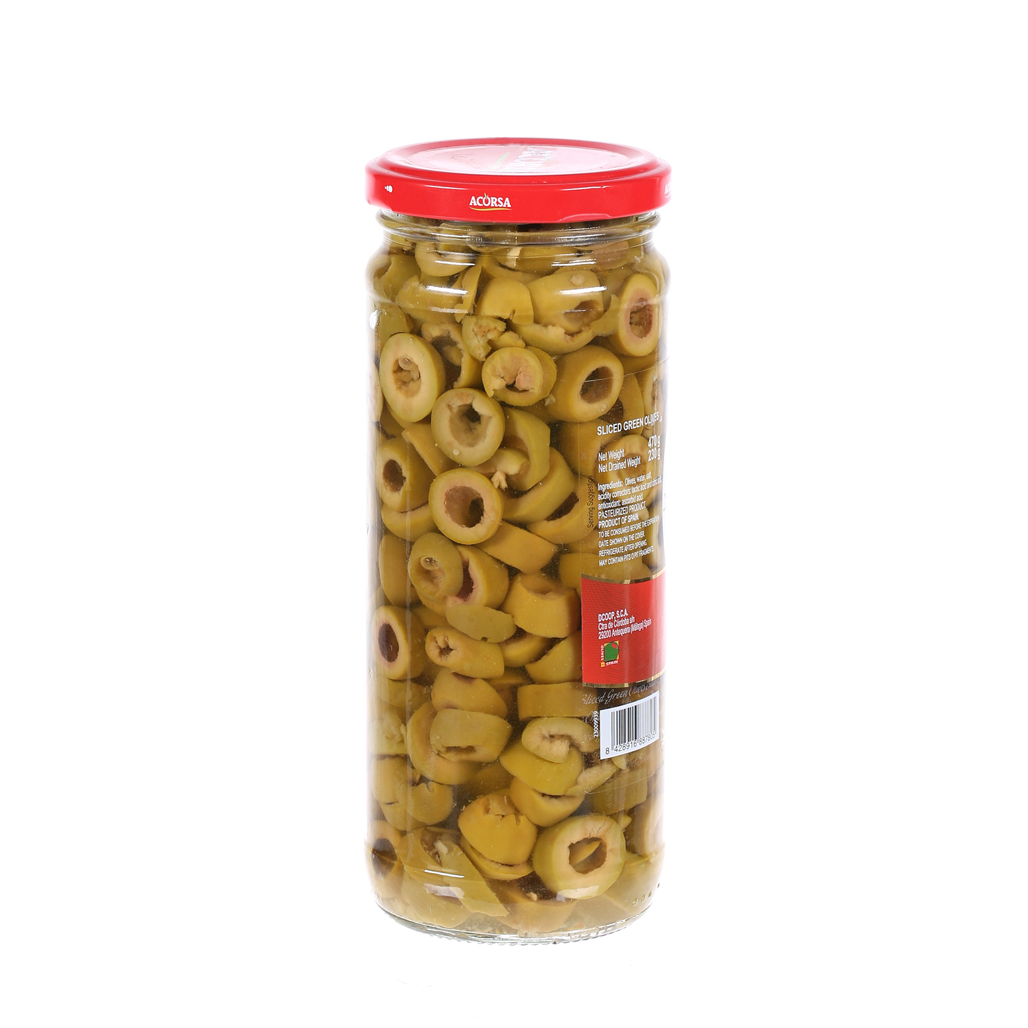 Acorsa Green Olive Sliced 230 g