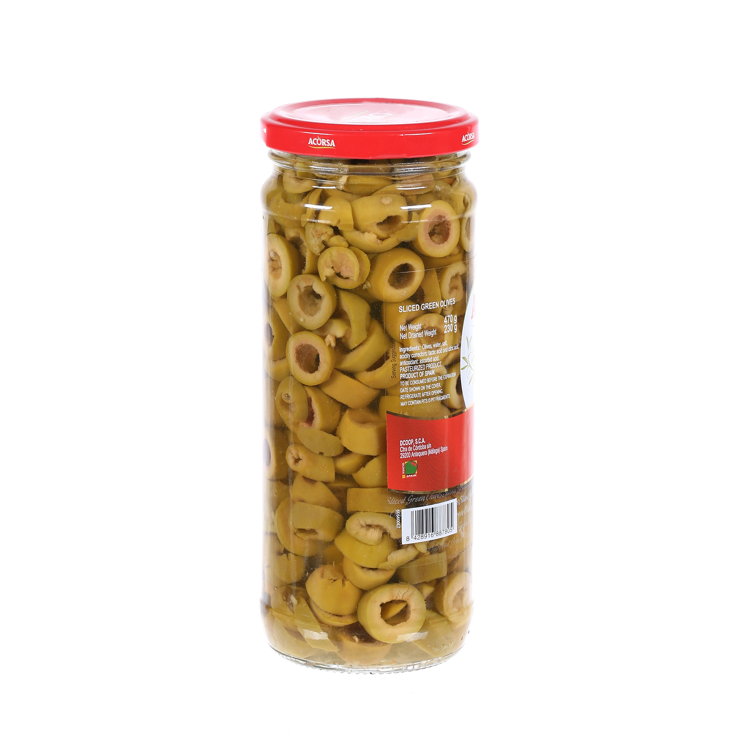 Acorsa Green Olive Sliced 230 g