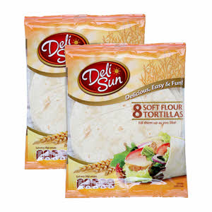 Deli Sun Soft Flour Tortilla 320 g x 2 Pieces