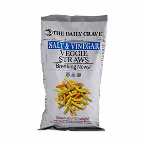 The Daily Crave Veggie Straws Salt & Vinegar 156 g