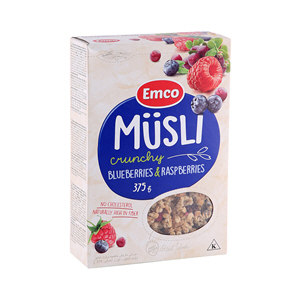 Emco Museli Blueberry & Rassberry 375 g