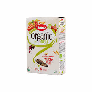 Emco Organic Crunchy Muesli Red Fruit 375gm