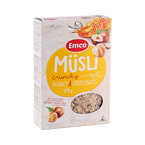 Emco Crunchy Musli Honey& Nuts 375gm