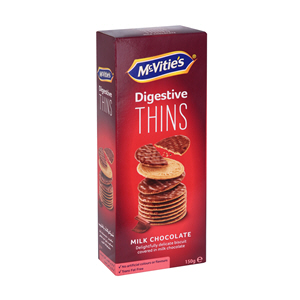 Mcvities Digestive Thins Milk Choco 150 g