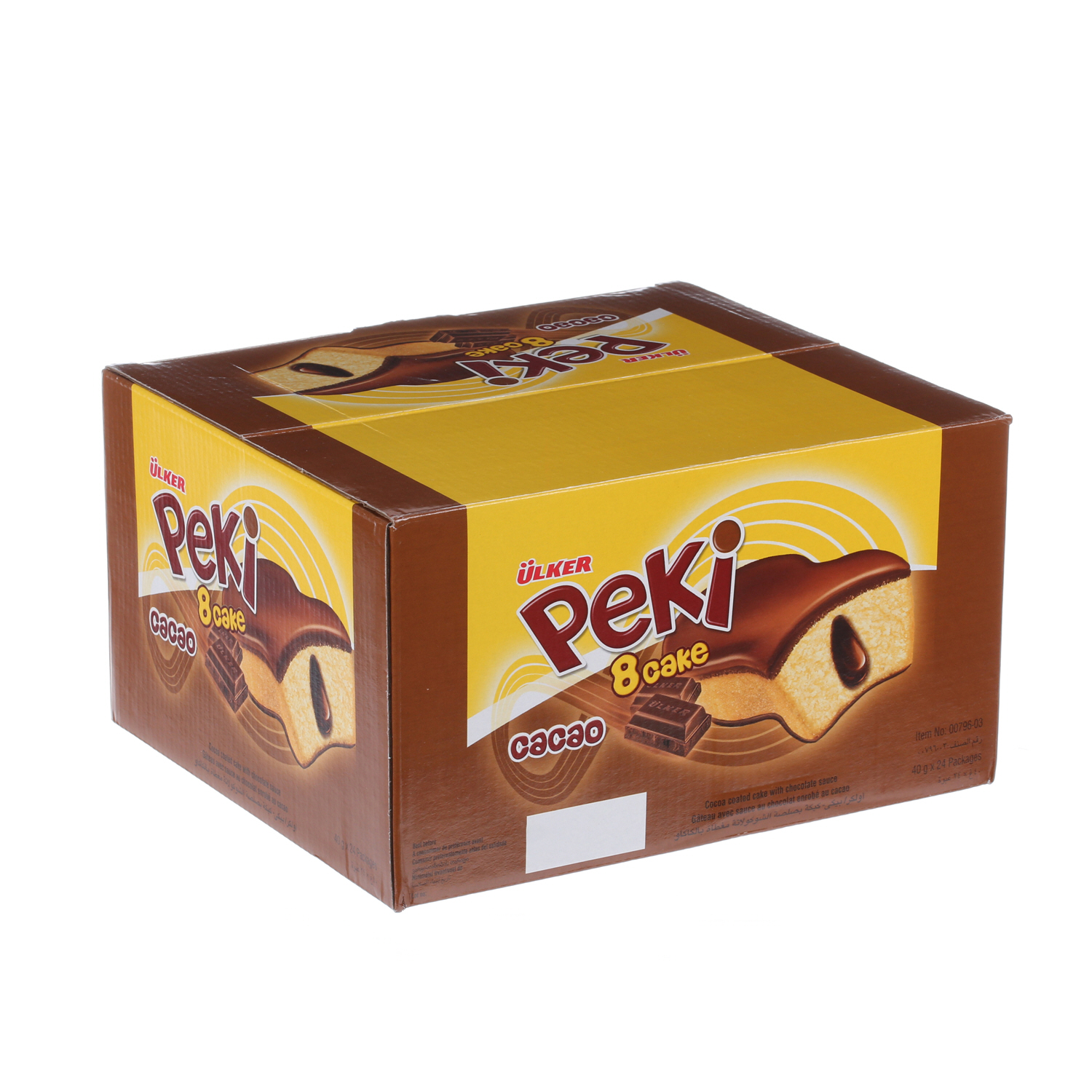 Ulker Peki 8 Cacao Cake 40gm × 24'S