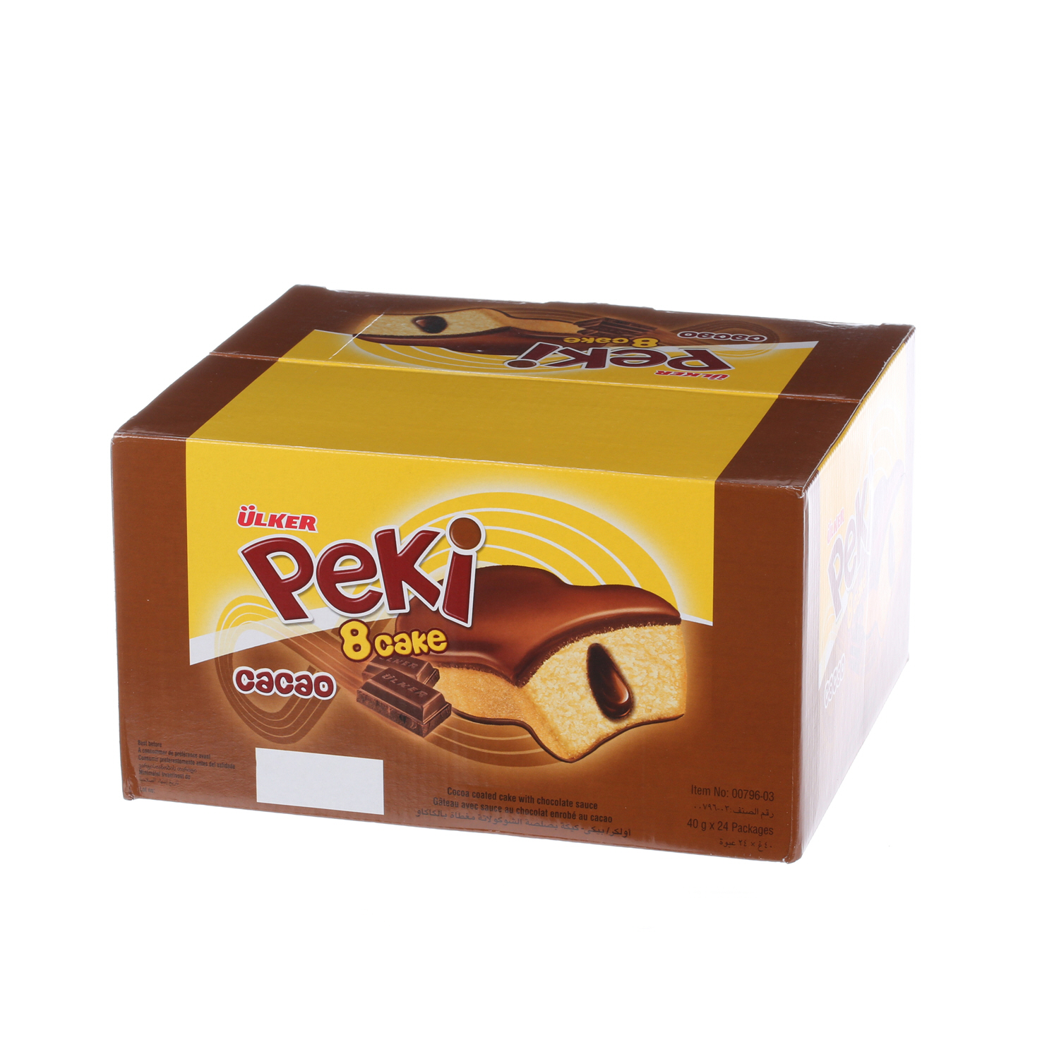 Ulker Peki 8 Cacao Cake 40gm × 24'S