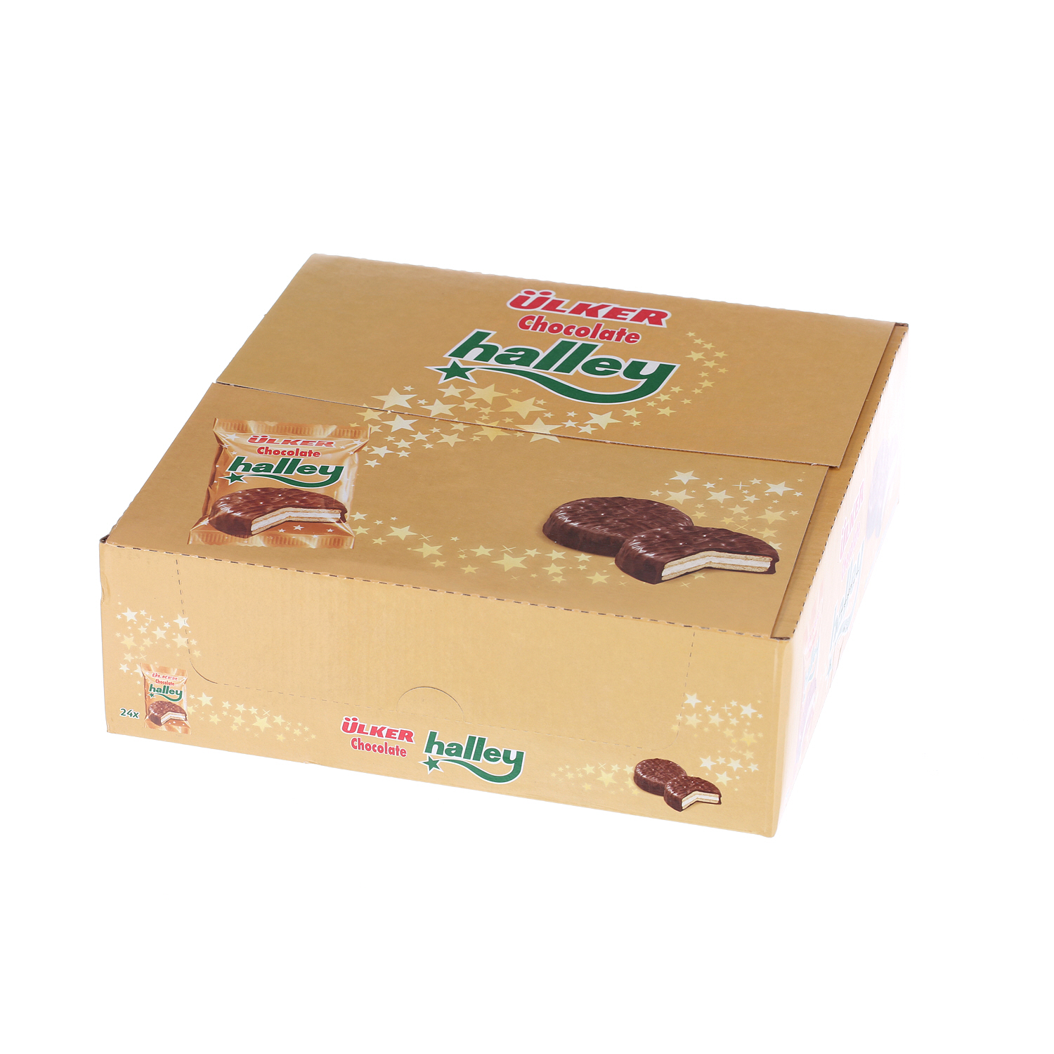 Ulker Halley Chocolate Biscuit Sandwich 26gm × 24'S