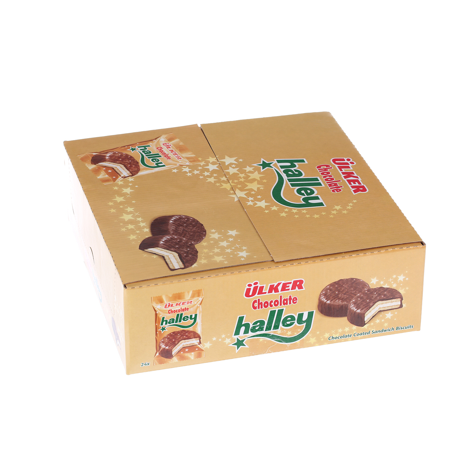 Ulker Halley Chocolate Biscuit Sandwich 26gm × 24'S