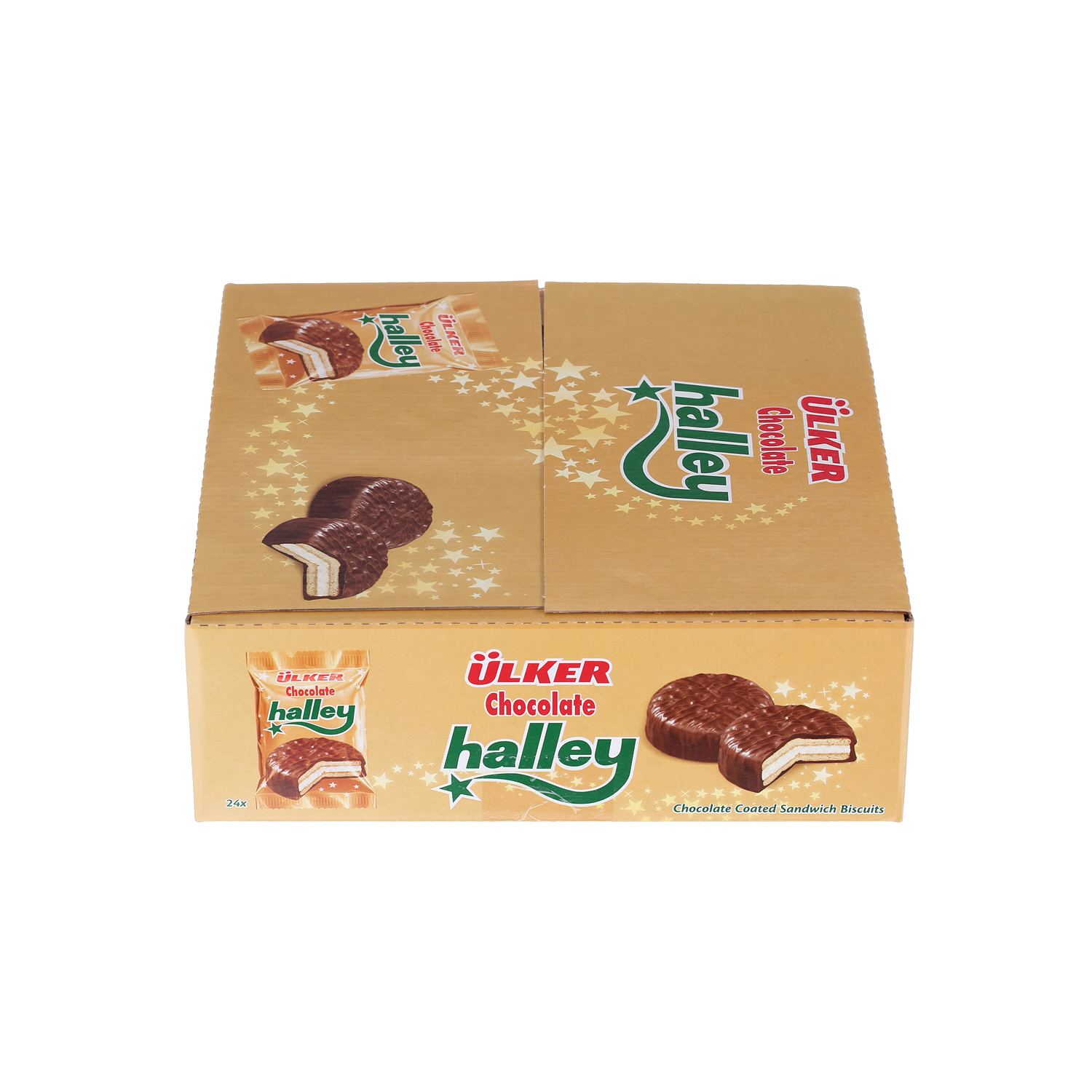 Ulker Halley Chocolate Biscuit Sandwich 26gm × 24'S