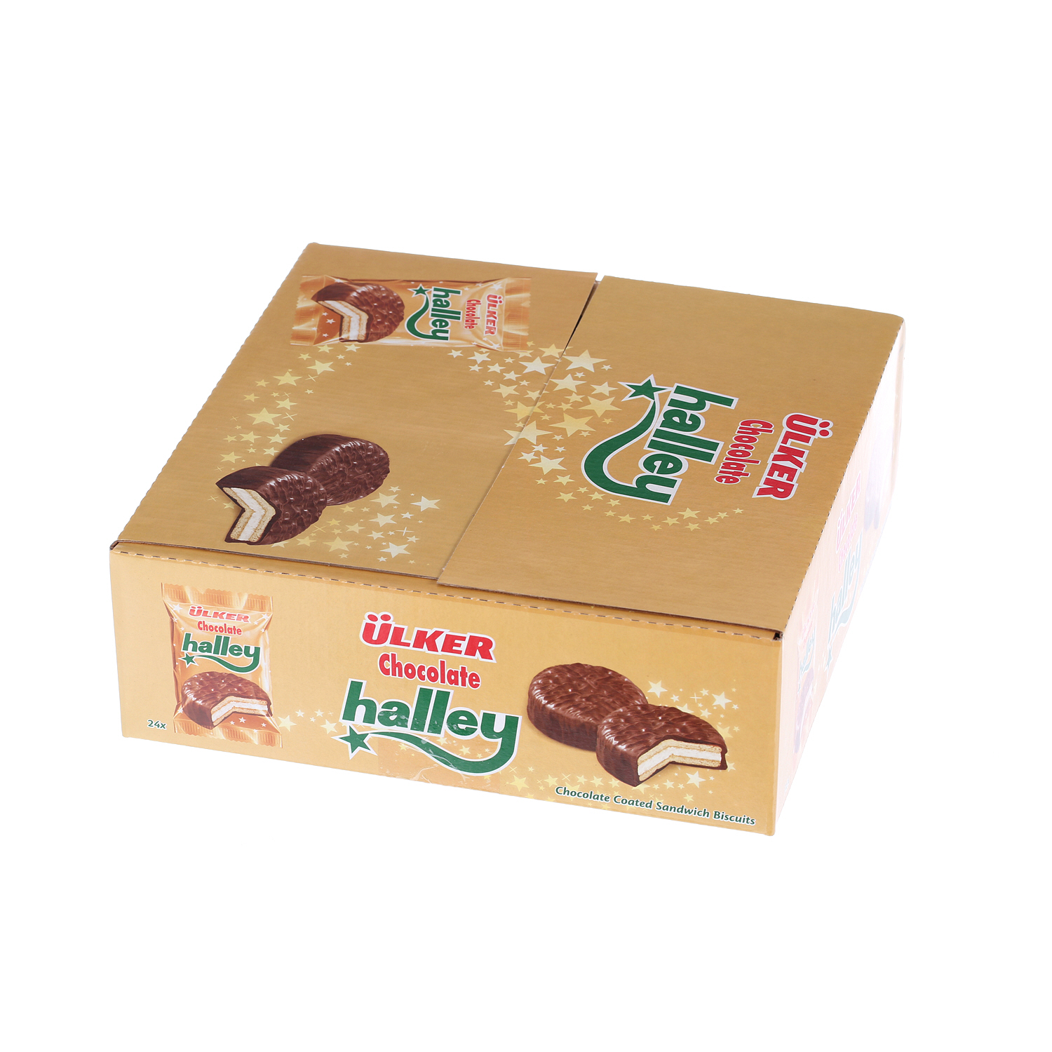 Ulker Halley Chocolate Biscuit Sandwich 26gm × 24'S