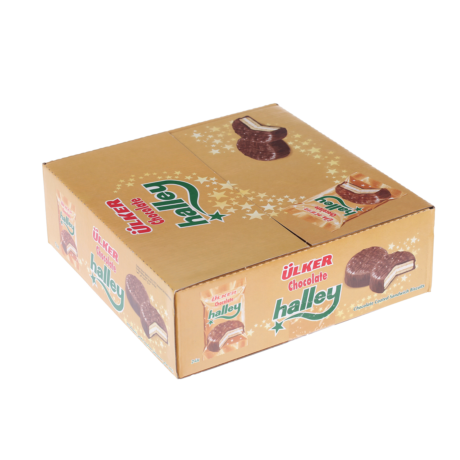 Ulker Halley Chocolate Biscuit Sandwich 26gm × 24'S
