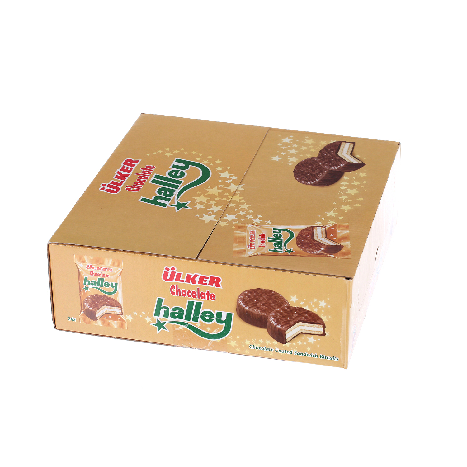 Ulker Halley Chocolate Biscuit Sandwich 26gm × 24'S