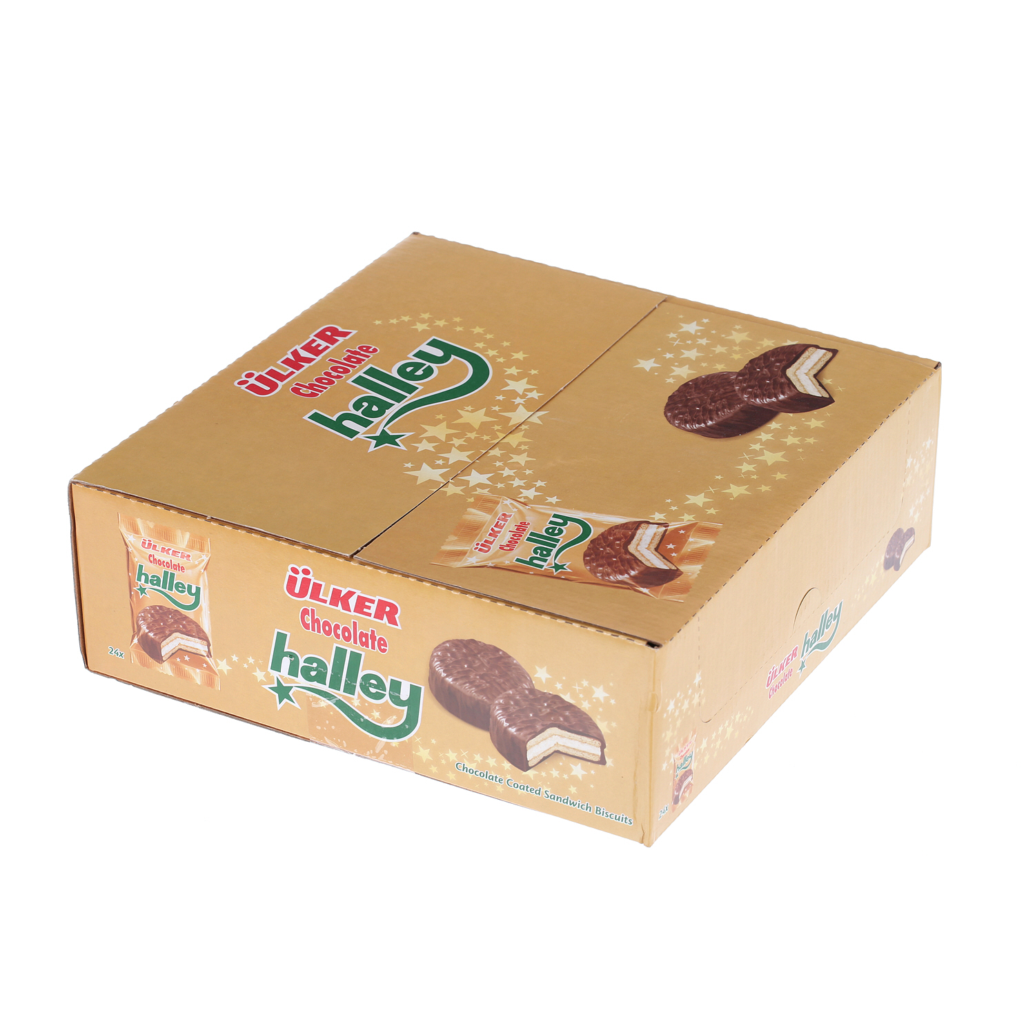 Ulker Halley Chocolate Biscuit Sandwich 26gm × 24'S