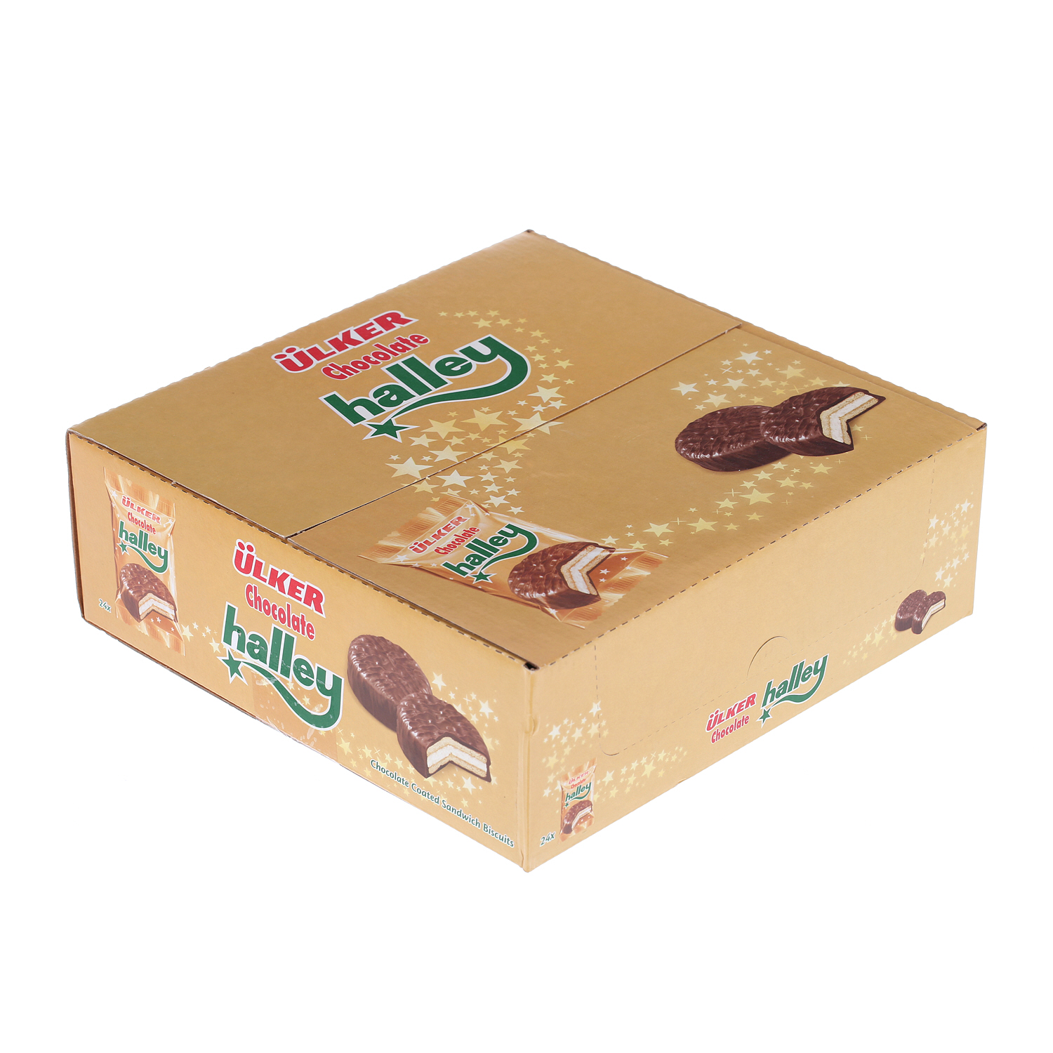 Ulker Halley Chocolate Biscuit Sandwich 26gm × 24'S