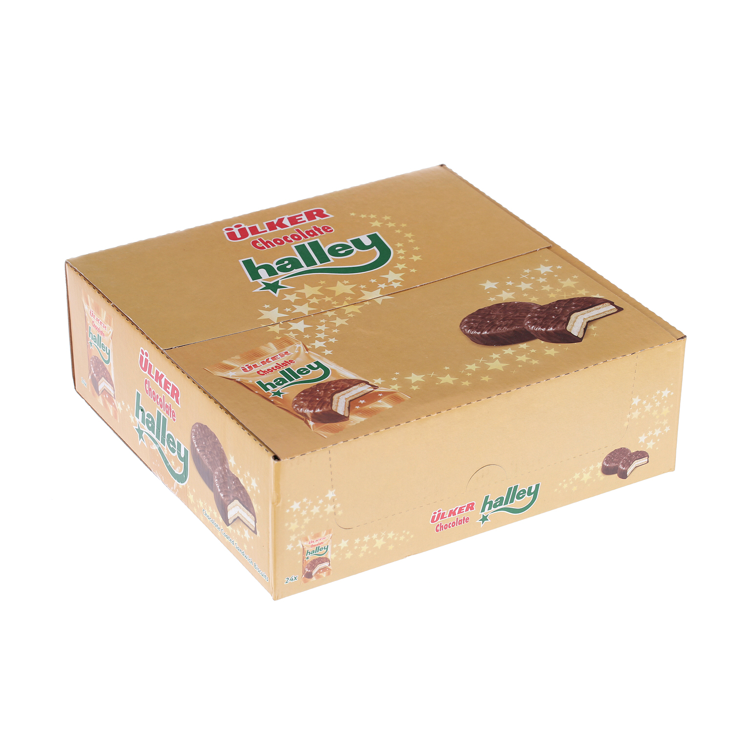 Ulker Halley Chocolate Biscuit Sandwich 26gm × 24'S