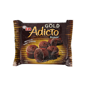 ETi Adicto Gold Browni Mini Cakes 180gm × 9'S