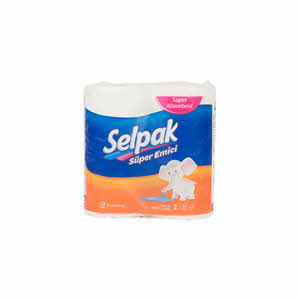 Selpak 2 Ply Kitchen Paper Towel 2 Rolls 90 Sheets