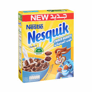 Nestle Nesquik Hearts Cereals 335Gm