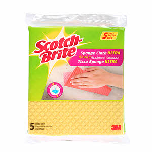 3M Scotch-Brite Sponge Cloth Ultra (Pack of 5)