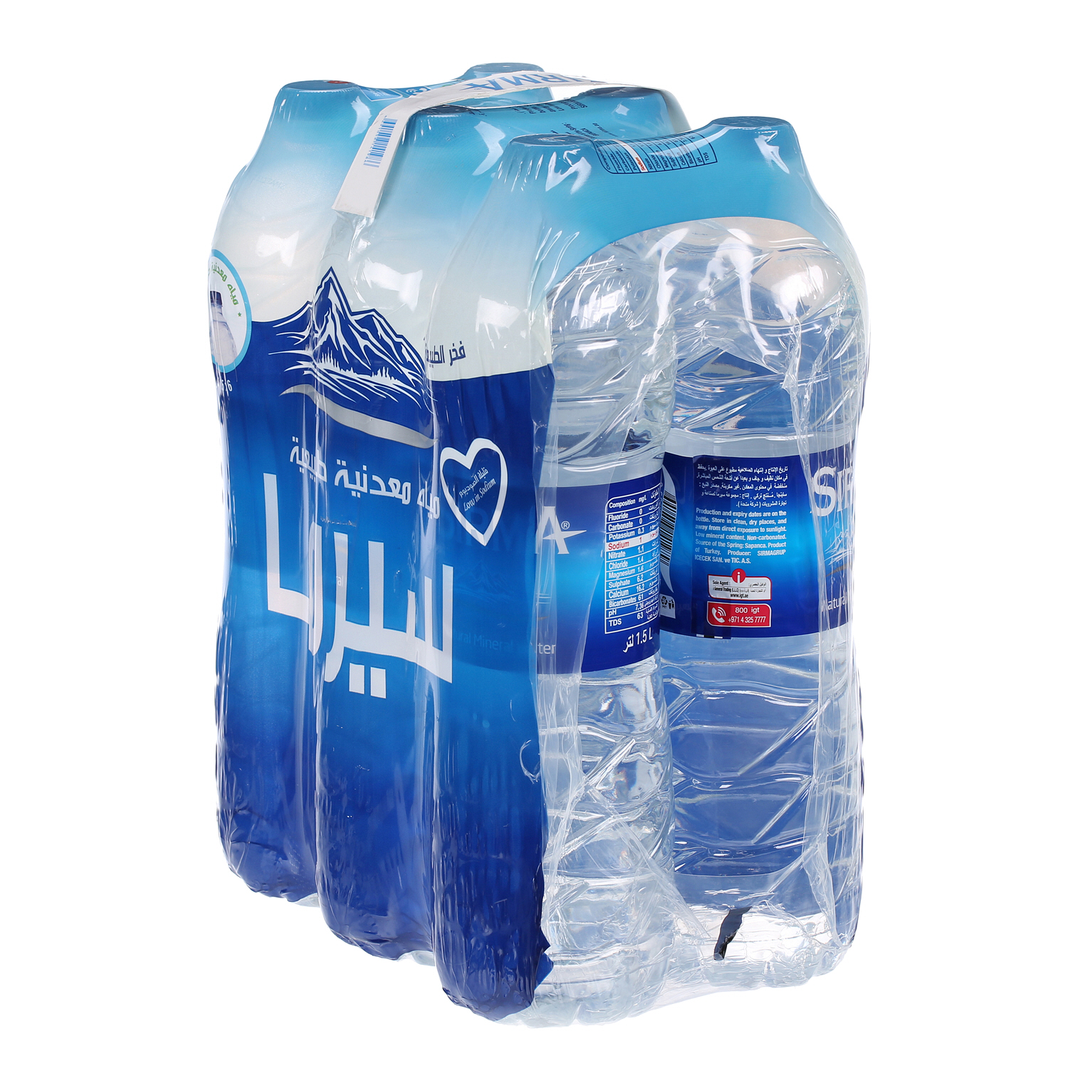 Sirma Natural Spring Water 1.5 L × 6 Pack