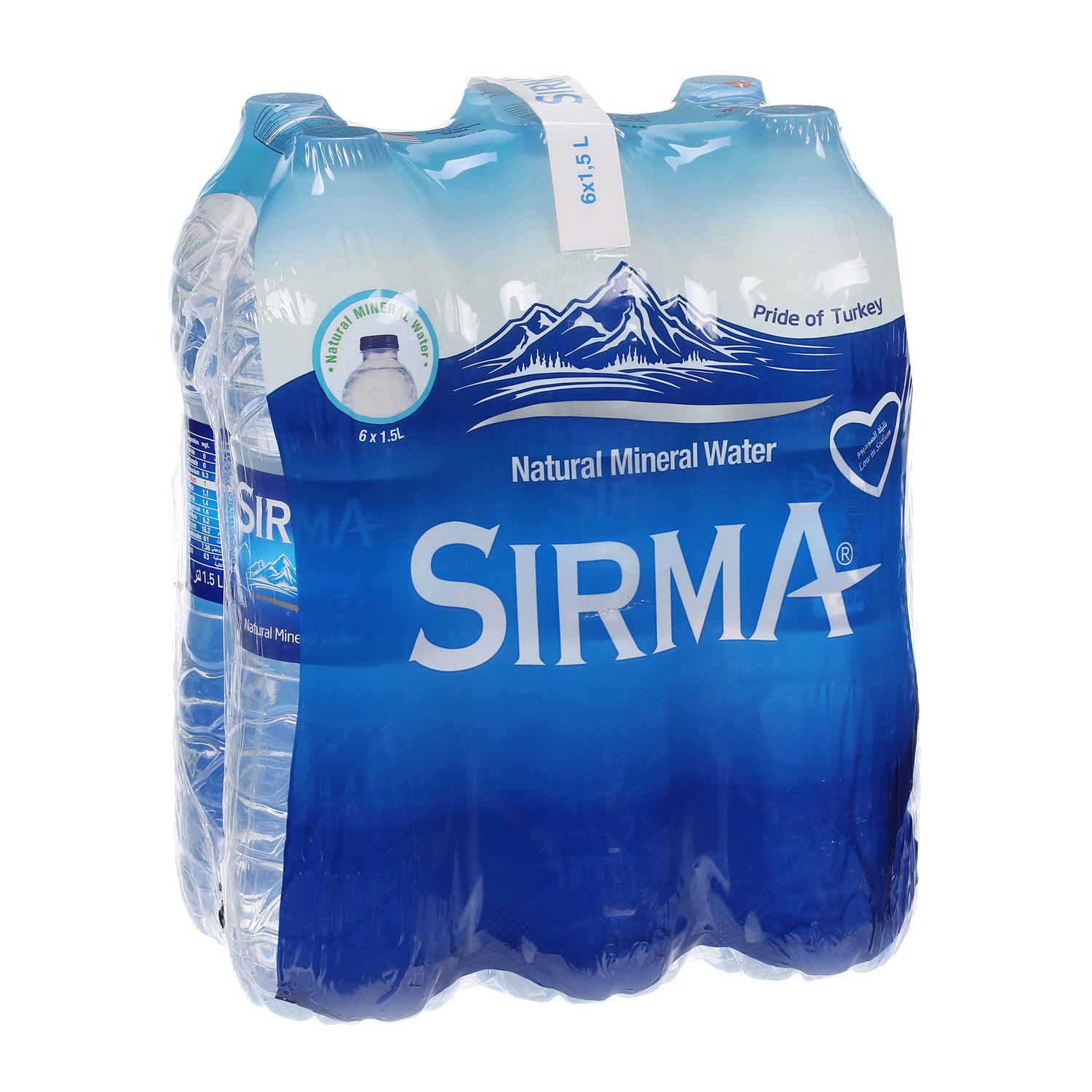 Sirma Natural Spring Water 1.5 L × 6 Pack