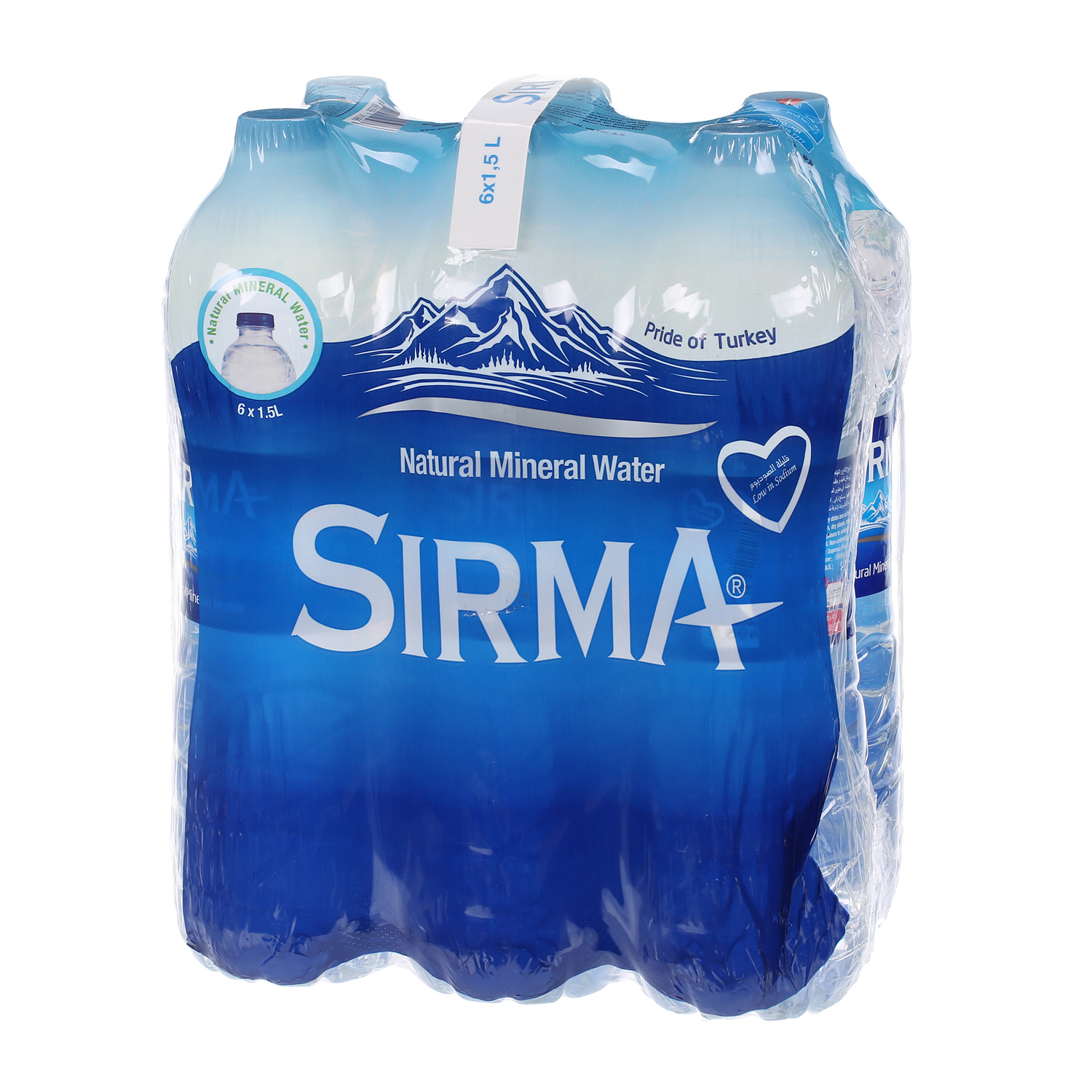 Sirma Natural Spring Water 1.5 L × 6 Pack