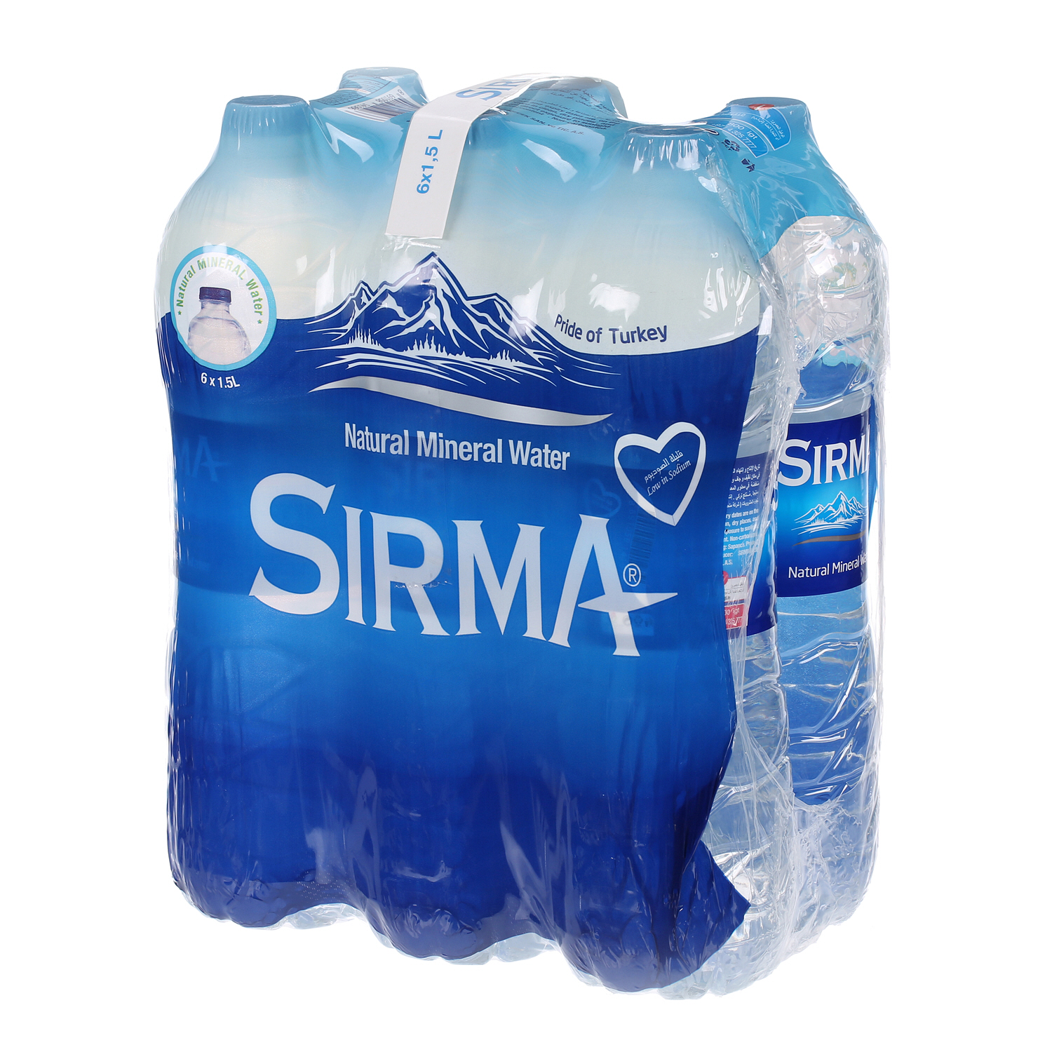 Sirma Natural Spring Water 1.5 L × 6 Pack