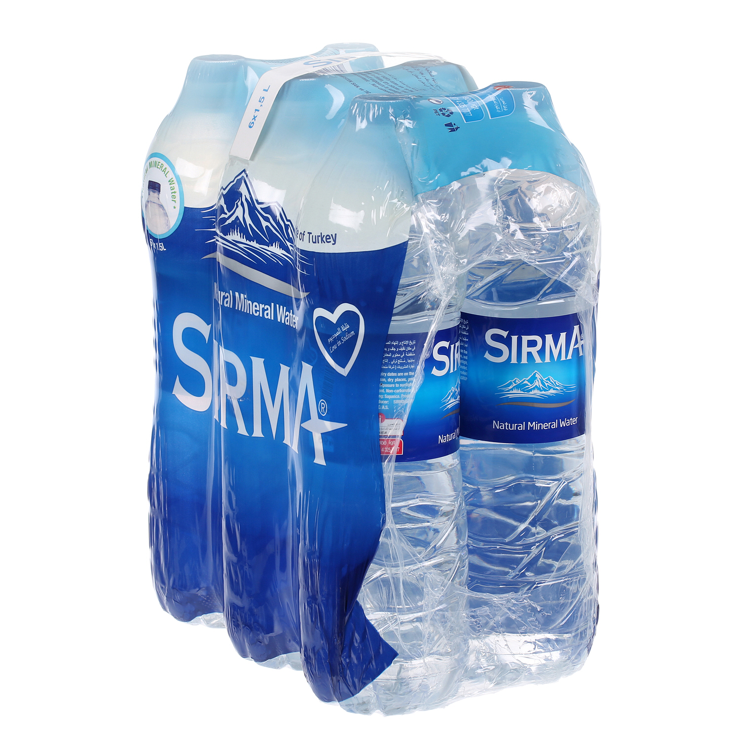 Sirma Natural Spring Water 1.5 L × 6 Pack