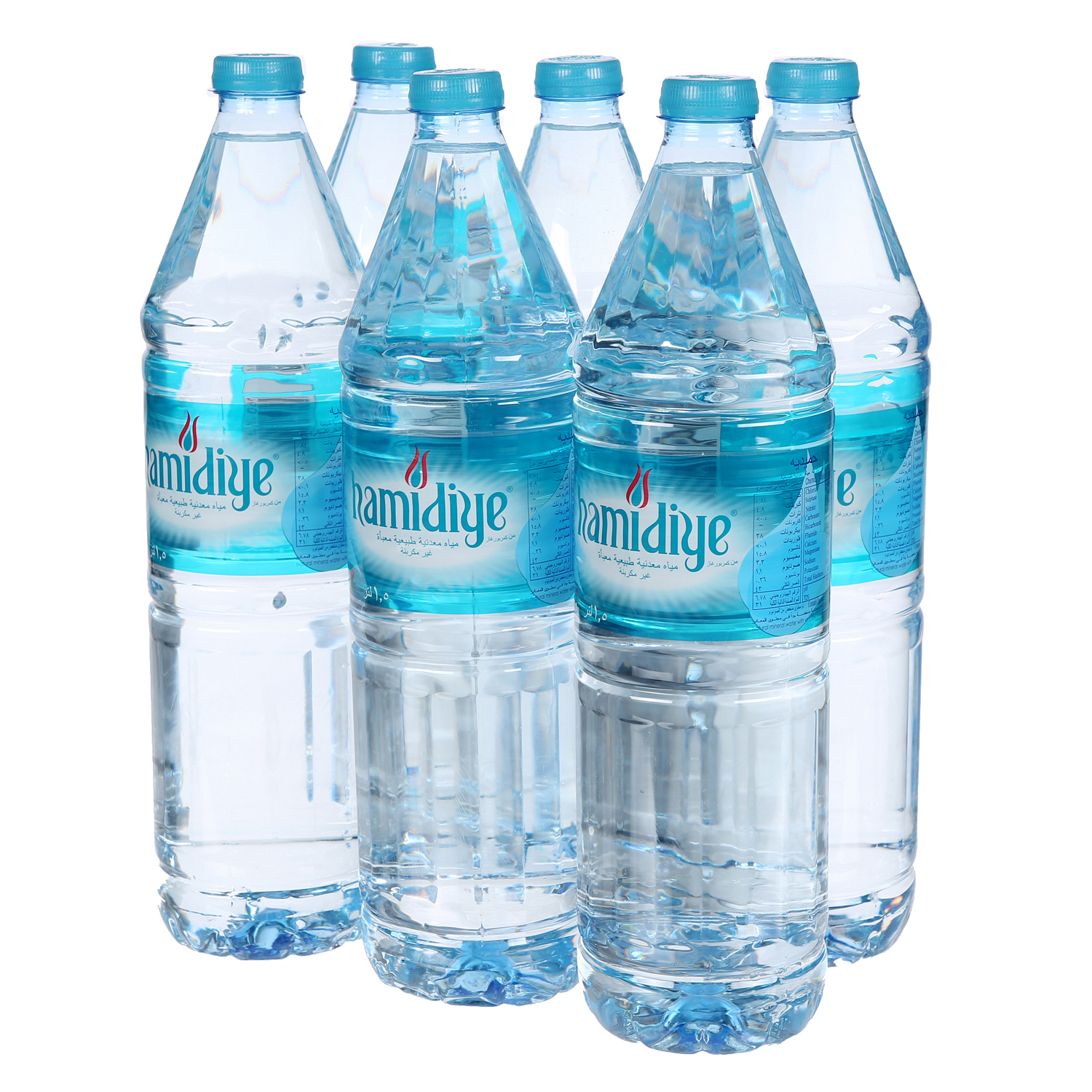 Hamidiya Natural Spring Water 1.5 L × 6 Pack