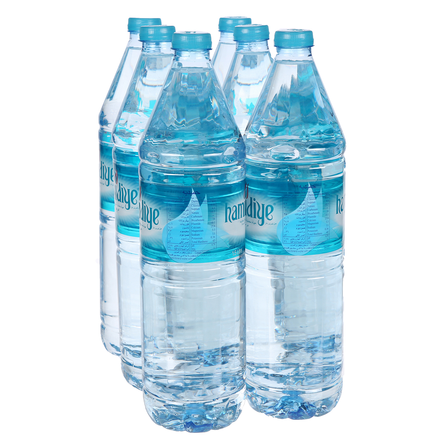 Hamidiya Natural Spring Water 1.5 L × 6 Pack