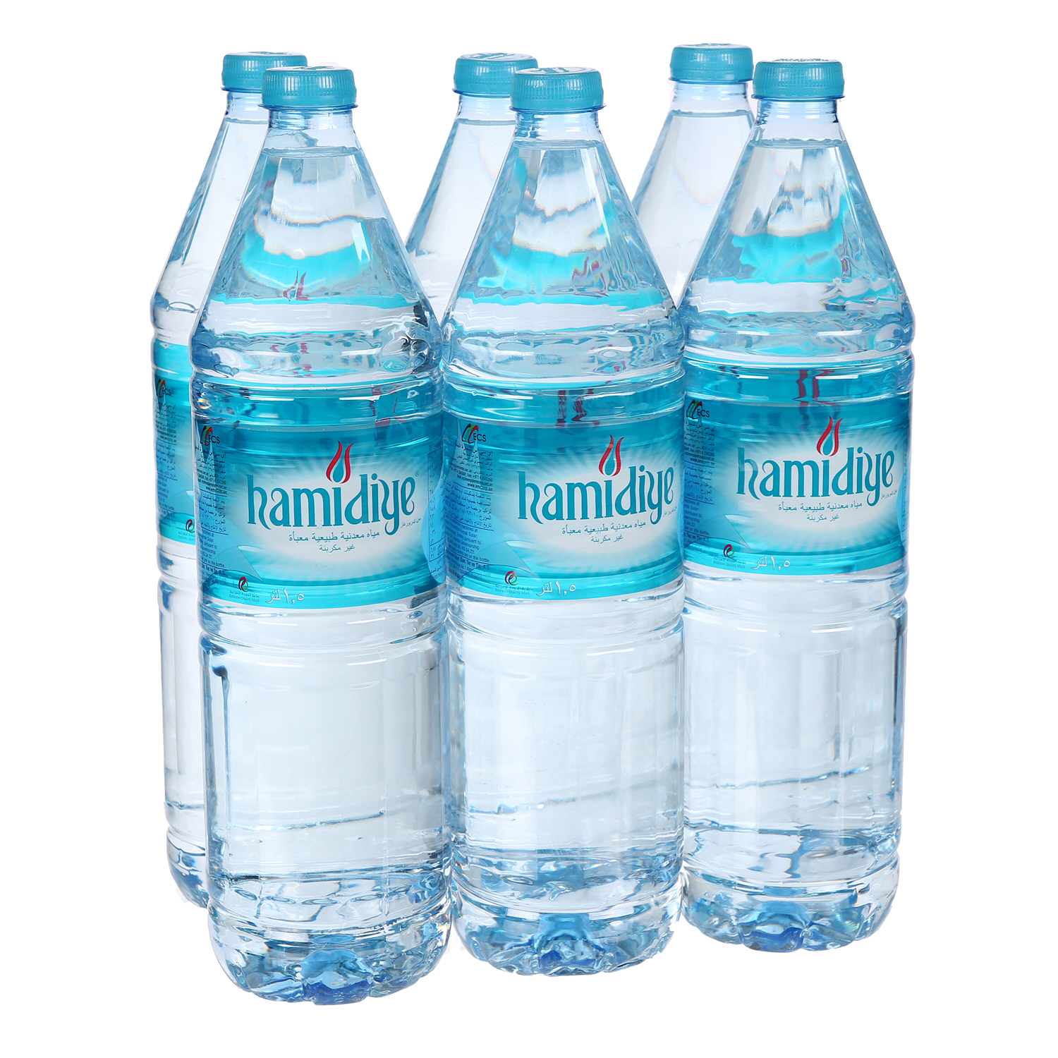 Hamidiya Natural Spring Water 1.5 L × 6 Pack