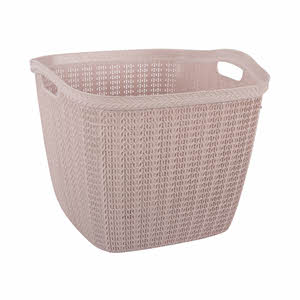 Hobby Life Knit Square Laundry Basket 42Ltr