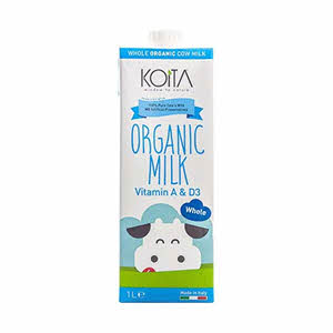 Koita Organic Milk Whole Cream 1 L