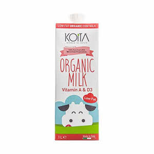 Koita Organic Milk Low Fat 1 L