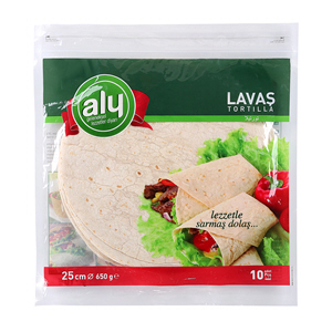 Aly Flour Tortilla 25 cm , 650 g × 10 Pack