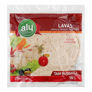 Aly Whole Wheat Tortilla 25 cm 10 Pack