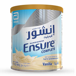 Abbott Ensure Complete Vanilla Flavor Formulated Milk Powder 400gm