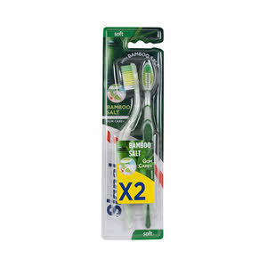 Signal Bamboo Salt Gum Care+ Soft Toothbrush Grey 2 Pieces