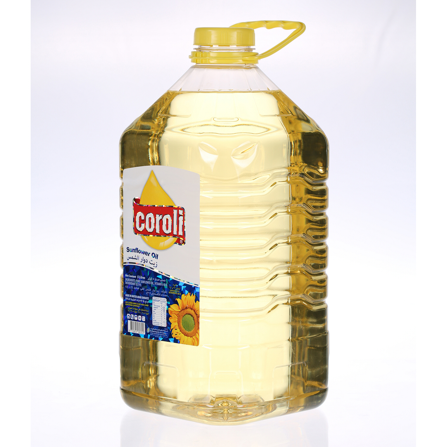 Coroli Sunflower Oil Plastic Bottle Can 5Ltr