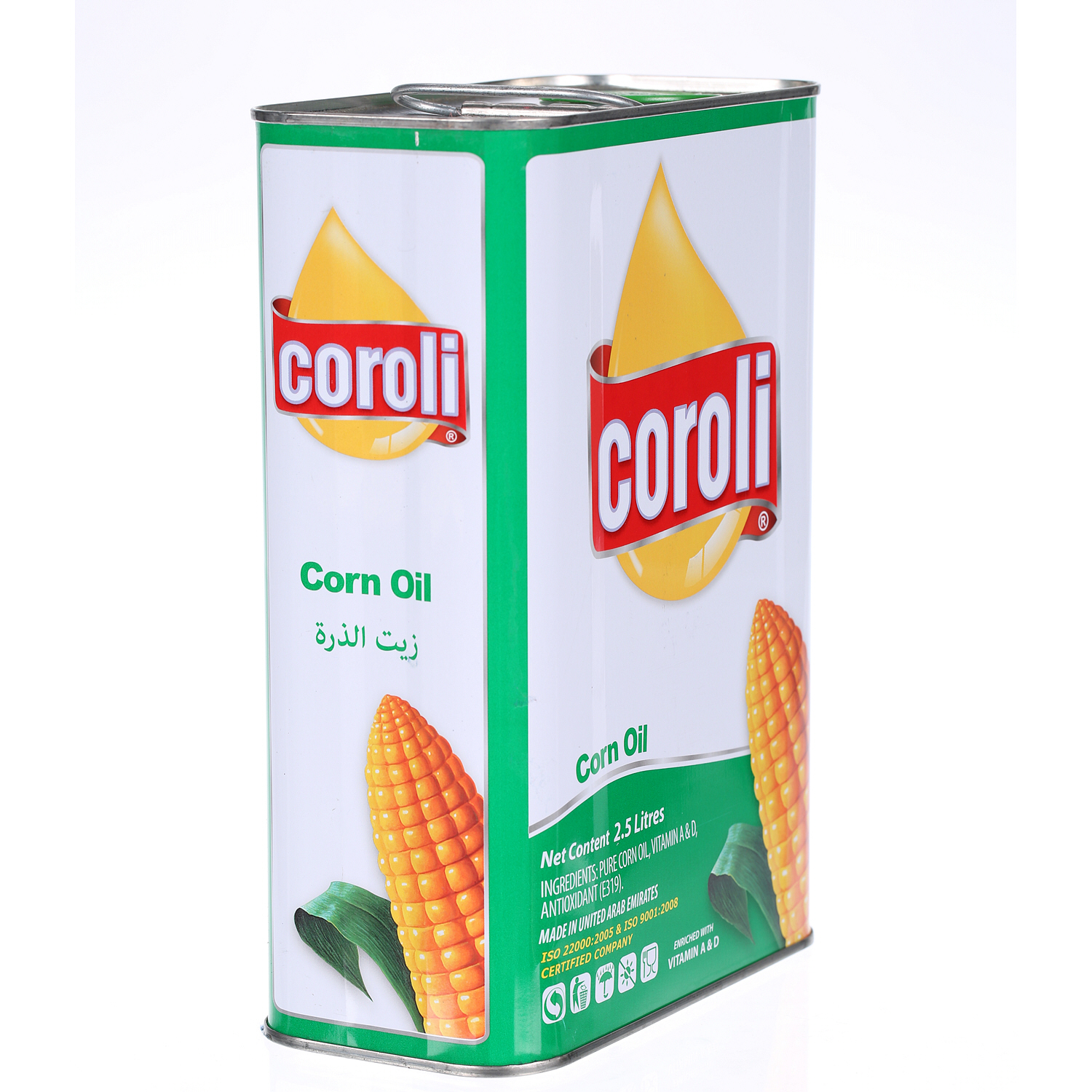 Coroli Corn Oil Tin 2.5 L