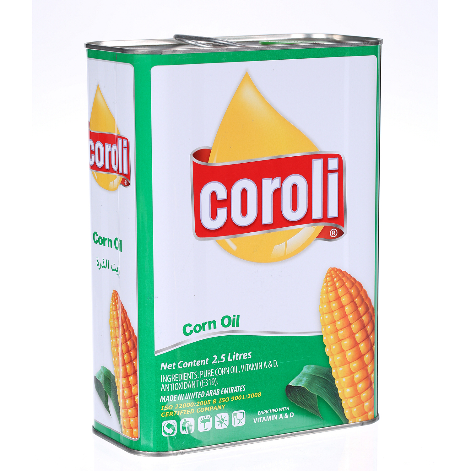 Coroli Corn Oil Tin 2.5 L