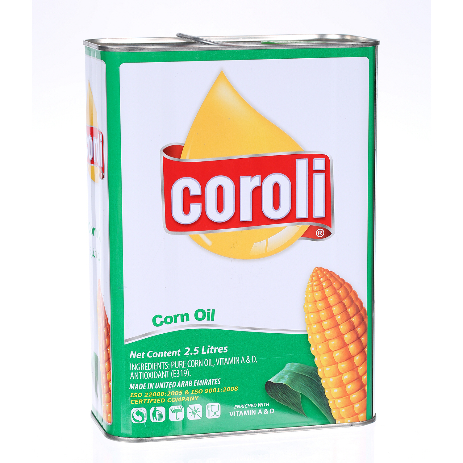 Coroli Corn Oil Tin 2.5 L