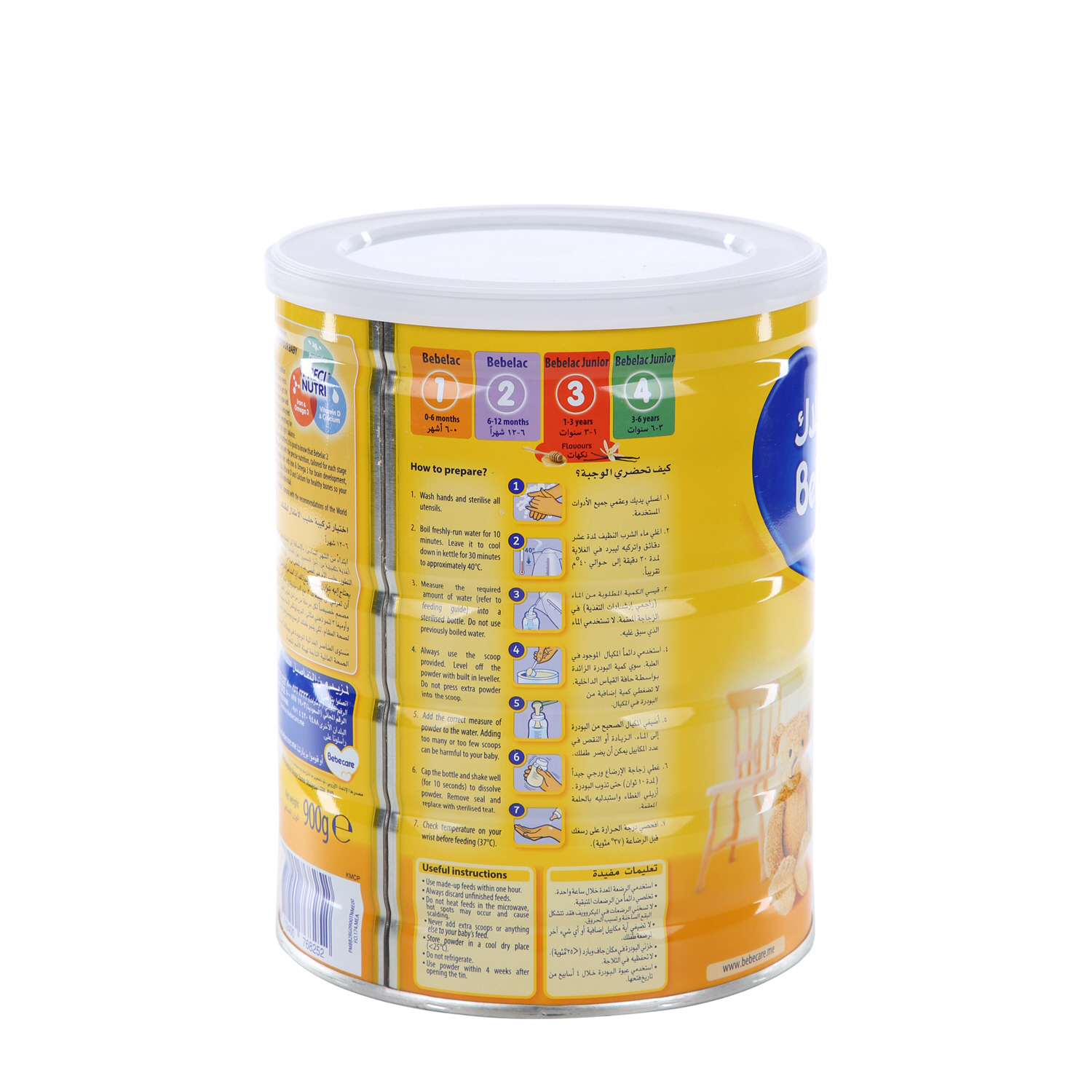 Bebelac Junior No.2 Milk Powder Follow on Formula 900gm