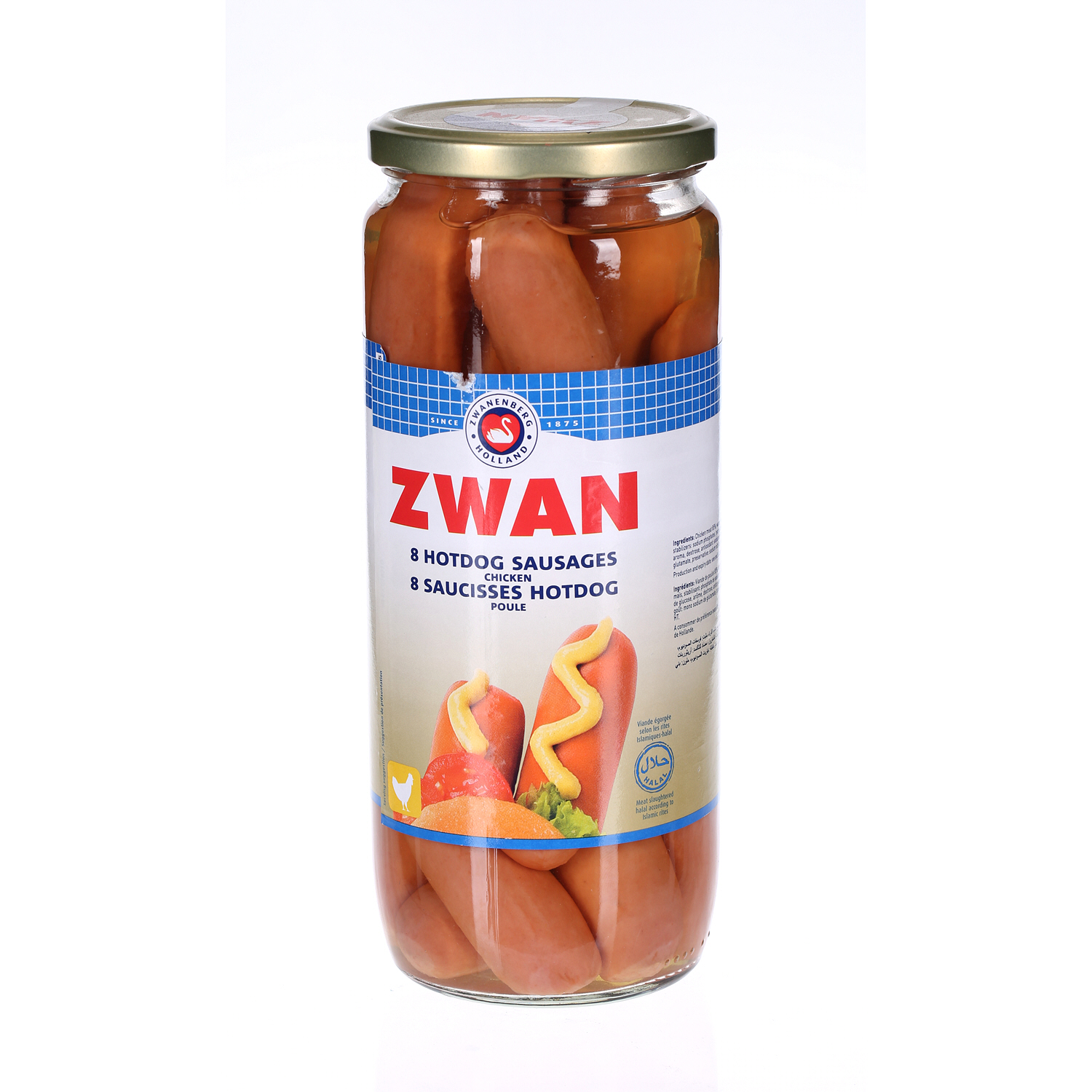 Zwan Hot Dog Chicken Jar 1030gm