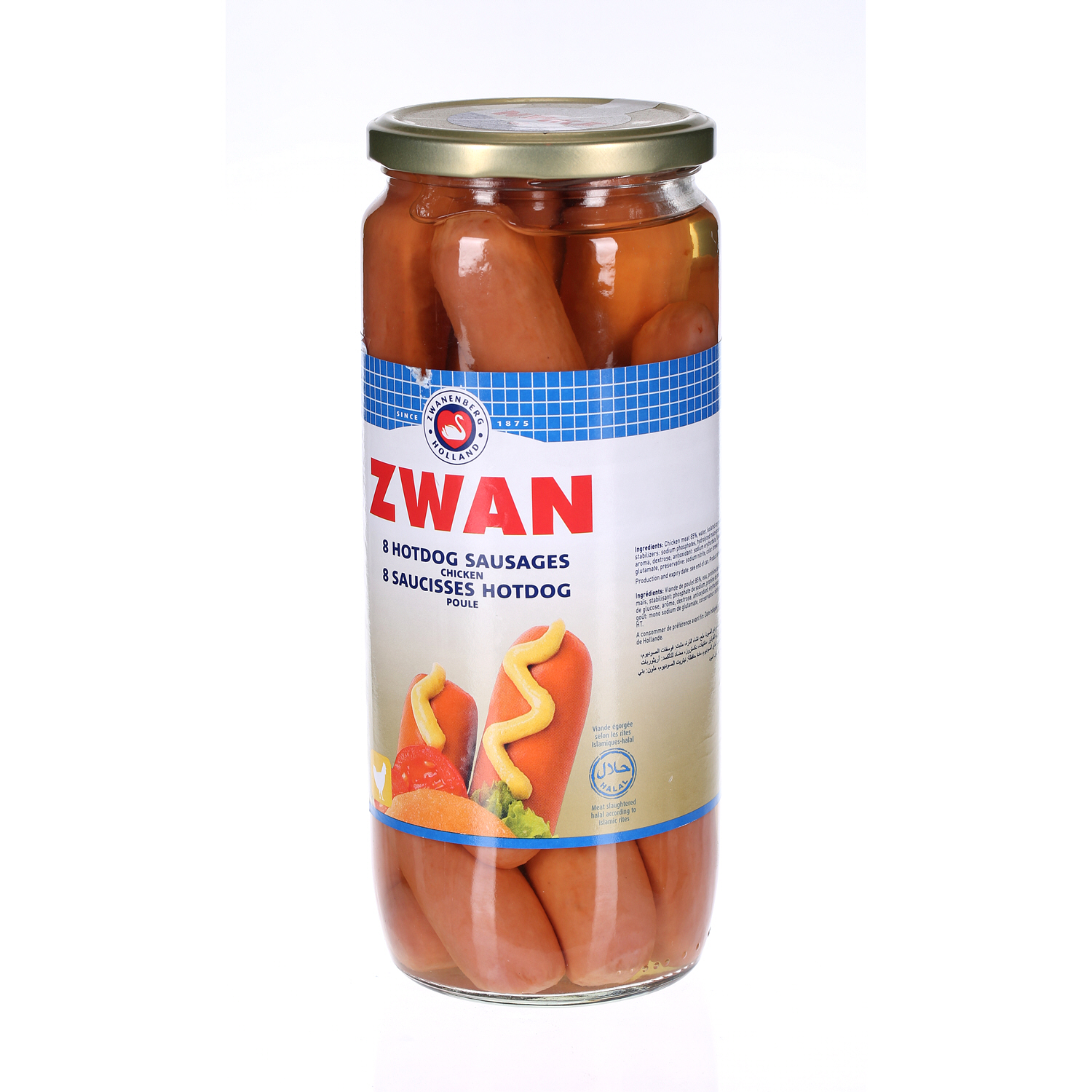 Zwan Hot Dog Chicken Jar 1030gm