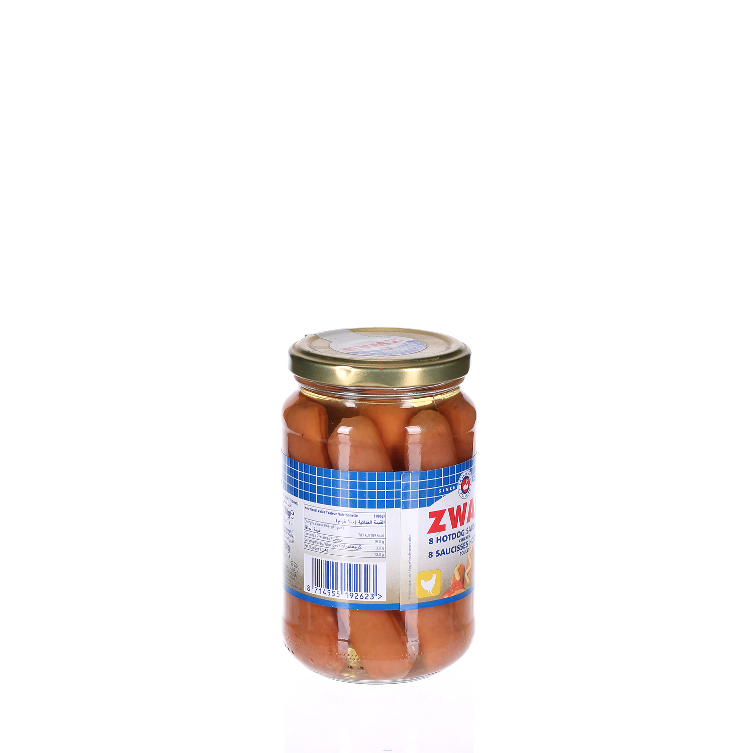 Zwan Hot Dog Chicken Jar 270 g