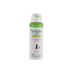 Simple Invisible Anti Perspirant Spray 125ml