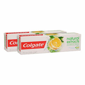 Colgate Toothpaste Natural Lemon 75ml x2PCS