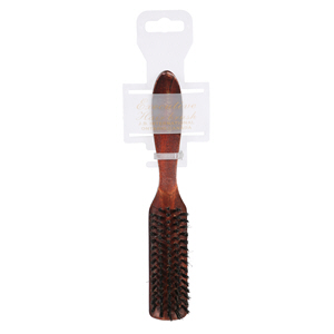 Executive Rectangle Hard Wooden Hairbrush