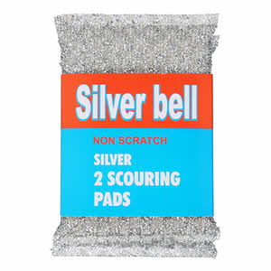 Silver Bell Scouring Pads 2PCS